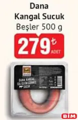 BEŞLER DANA KANGAL SUCUK 500 G fiyat ve kampanya bilgisi